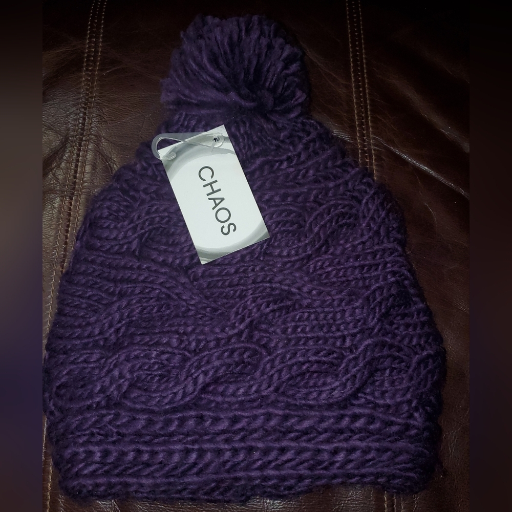 Chaos Purple Knit Beanie